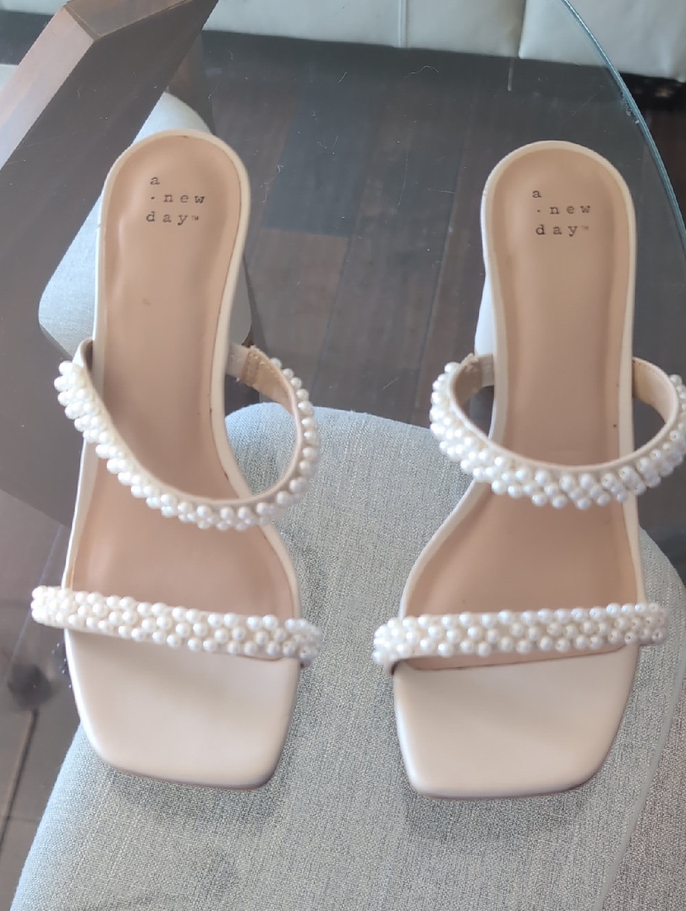 A New Day Block Pearl Heel
